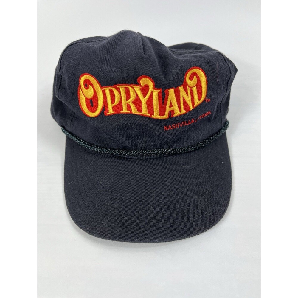 Vintage Opryland Nashville Rope Snapback Hat Cap Tennessee Men Women Navy
